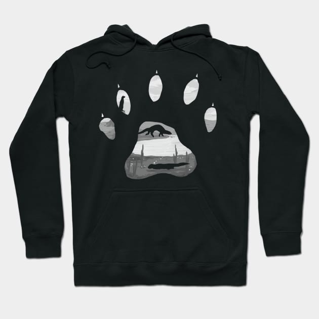 Otter Paw Hoodie by dhapiart